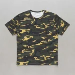 Blank woodland tiger camo t-shirt front.
