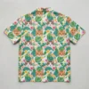 Cat face aloha shirt back.