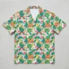 Cat face aloha shirt front.