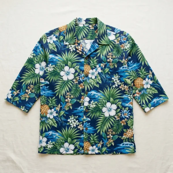 Custom aloha 3/4 sleeve shirt.
