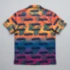 Custom car print hawaiian shirt back.