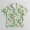 Custom name printed hawaiian shirt front.