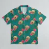 Dog face custom hawaiian shirt front.