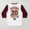 DTG printed 3/4 sleeve graduation shirt back.