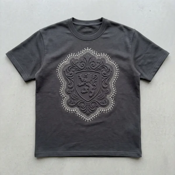 Embossed rhinestone t-shirt.
