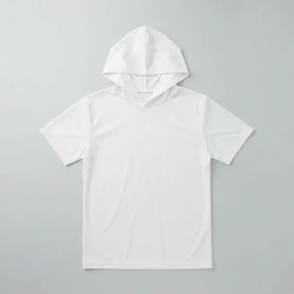 Hooded sublimation blank shirt front.