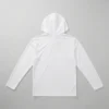 Long sleeve hooded sublimation blank shirt back.