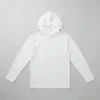 Long sleeve hooded sublimation blank shirt front.