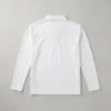 Long sleeve sublimation blank polo shirt back.