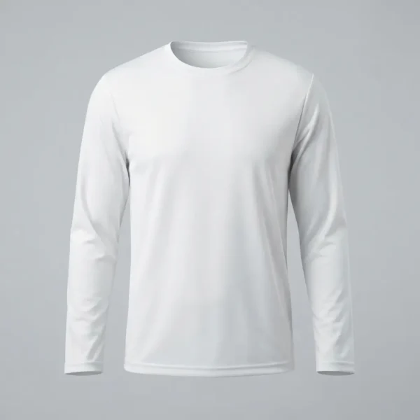 Long sleeve sublimation blank shirt.