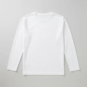Long sleeve sublimation t-shirt blank front.