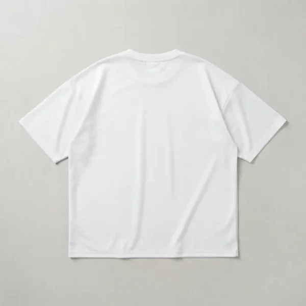 Oversized sublimation tee blank back.