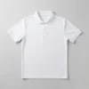Short sleeve sublimation blank polo shirt front.