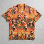 Single face photo aloha shirt front.