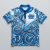Sublimated pressure washing polo shirt front.