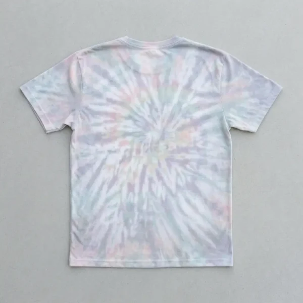 Tie dye sublimation shirt blank back.