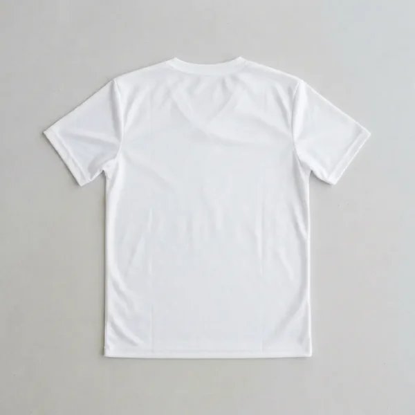 V-neck sublimation t-shirt blank back.