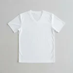 V-neck sublimation t-shirt blank front.