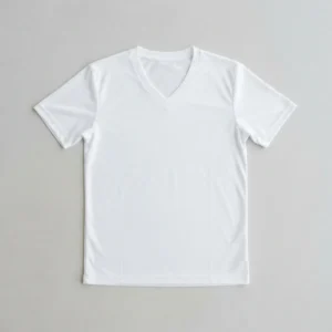 V-neck sublimation t-shirt blank front.