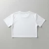 Women's cropped fit sublimation t-shirt blank back.
