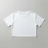 Women's cropped fit sublimation t-shirt blank front.