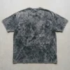 Black acid washed oversized t-shirt back.