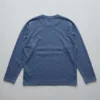 Blue long sleeve oversized t-shirt back.