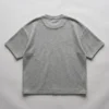 Gray french terry oversized t-shirt back.