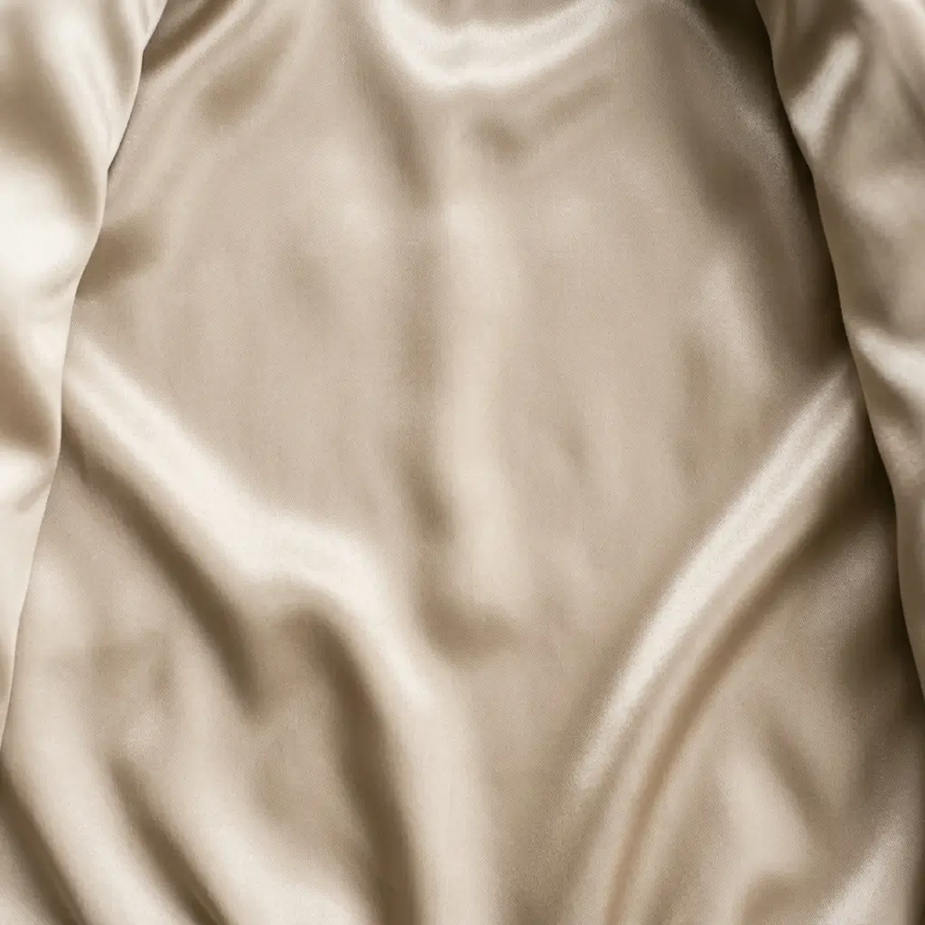 Satin inner lining closeup.