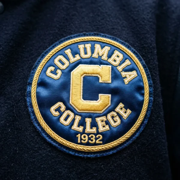 Satin varsity patch.