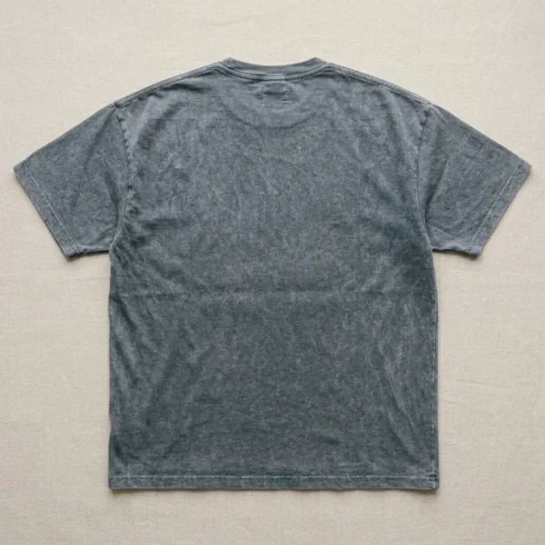 Stone washed oversized t-shirt back.