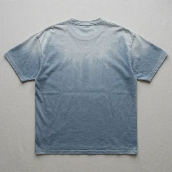 Sun faded oversized t-shirt back.