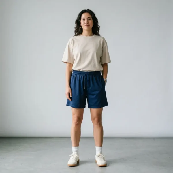 7-Inch inseam custom women basketball shorts.