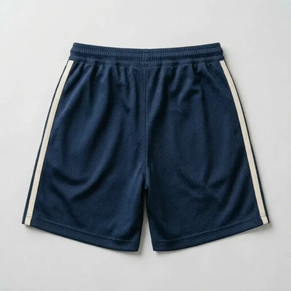 Custom classic mesh basketball shorts back.