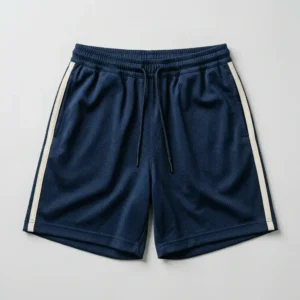 Custom classic mesh basketball shorts front.