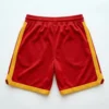 Custom embroidered basketball shorts back.