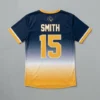 Custom gradient slowpitch softball jersey back.