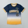 Custom gradient slowpitch softball jersey front.
