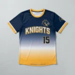 Custom gradient slowpitch softball jersey front.
