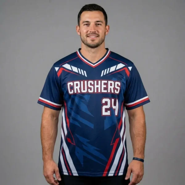 Custom men's slowpitch softball jersey.