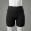 Front view of custom scrunch butt seam booty shorts.