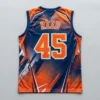 Custom sleeveless slowpitch softball jersey back.