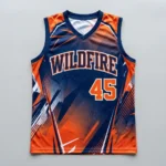 Custom sleeveless slowpitch softball jersey front.