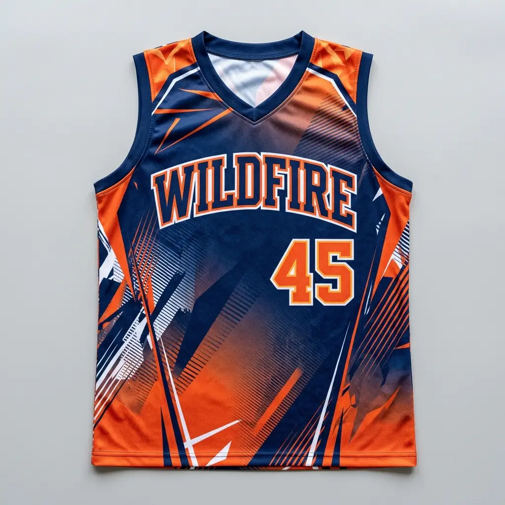 Custom sleeveless slowpitch softball jersey front.