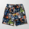 Custom sublimated underground canvas court shorts front.