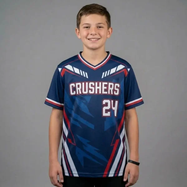 Custom youth slowpitch softball jersey.
