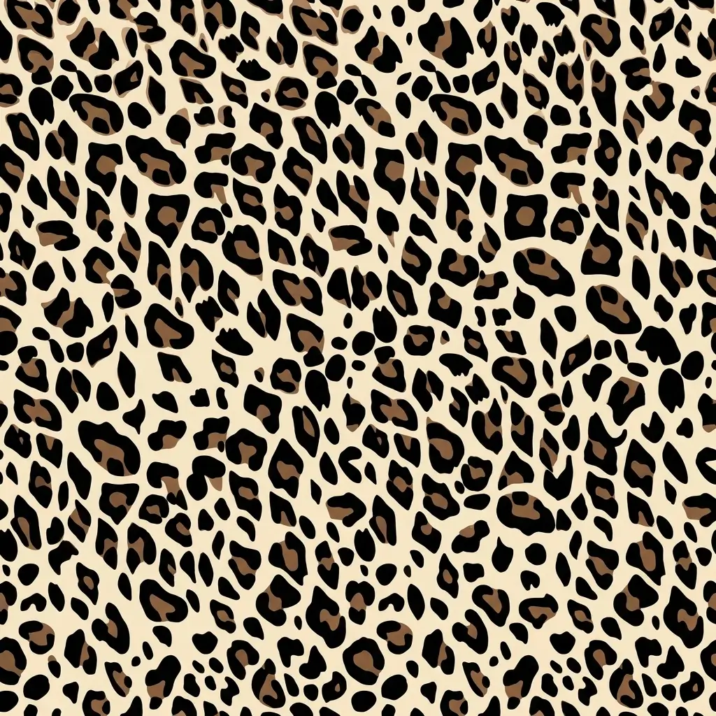 Cream brown leopard design