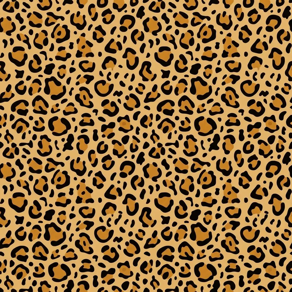 Golden tan leopard design