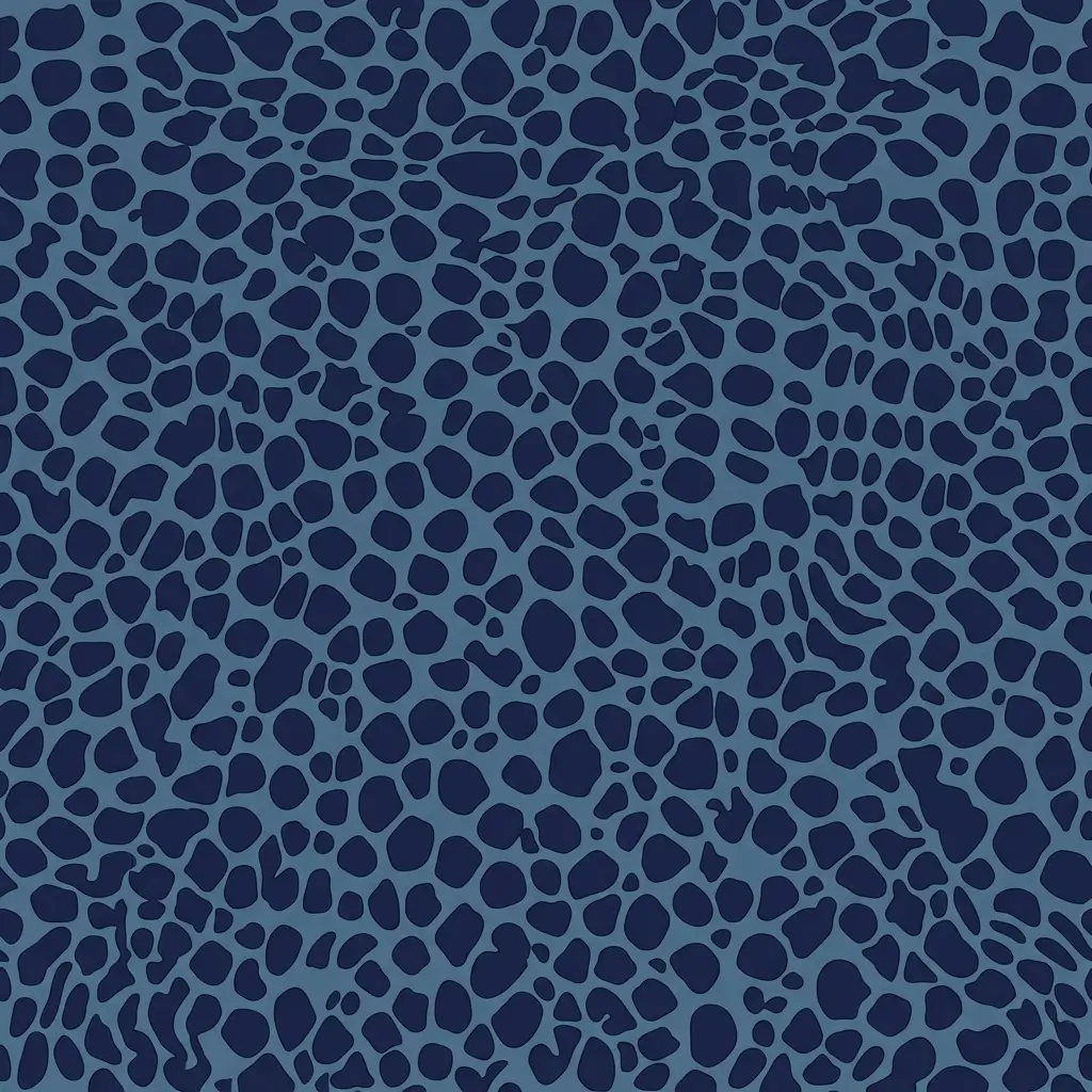 Navy blue spotted animal design