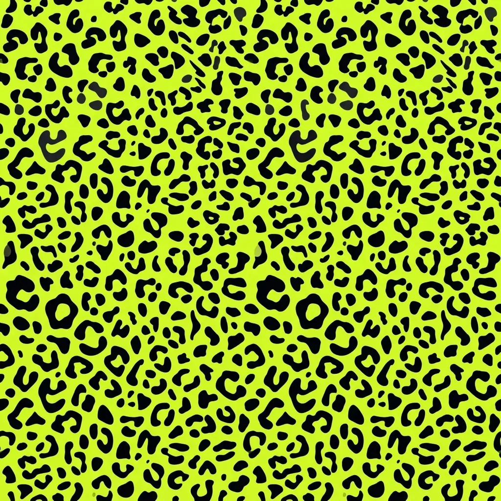 Neon lime leopard design